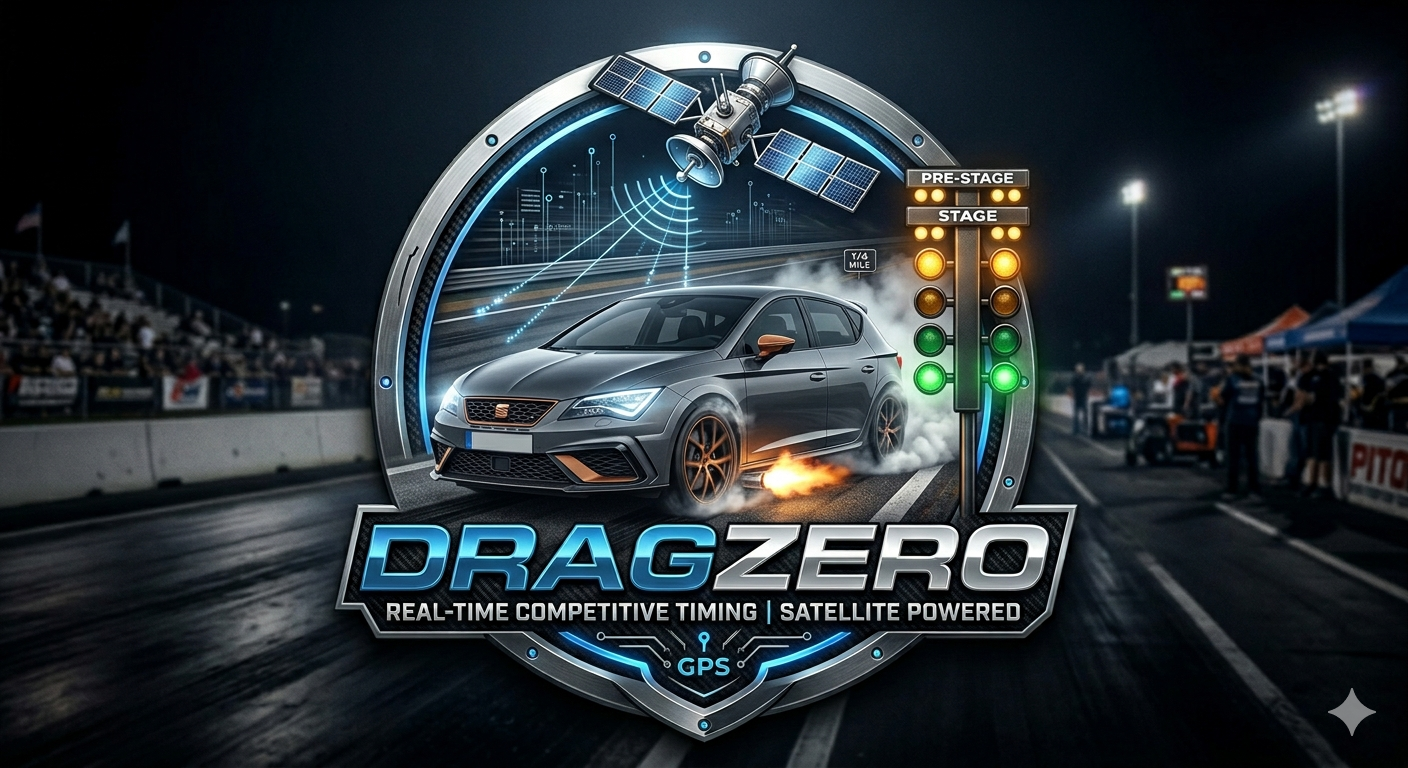 DragZero — timing GPS en la pista